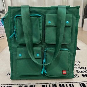 RARE LEGO x Target Weekender Tote Bag - Green/Turquoise Hardware